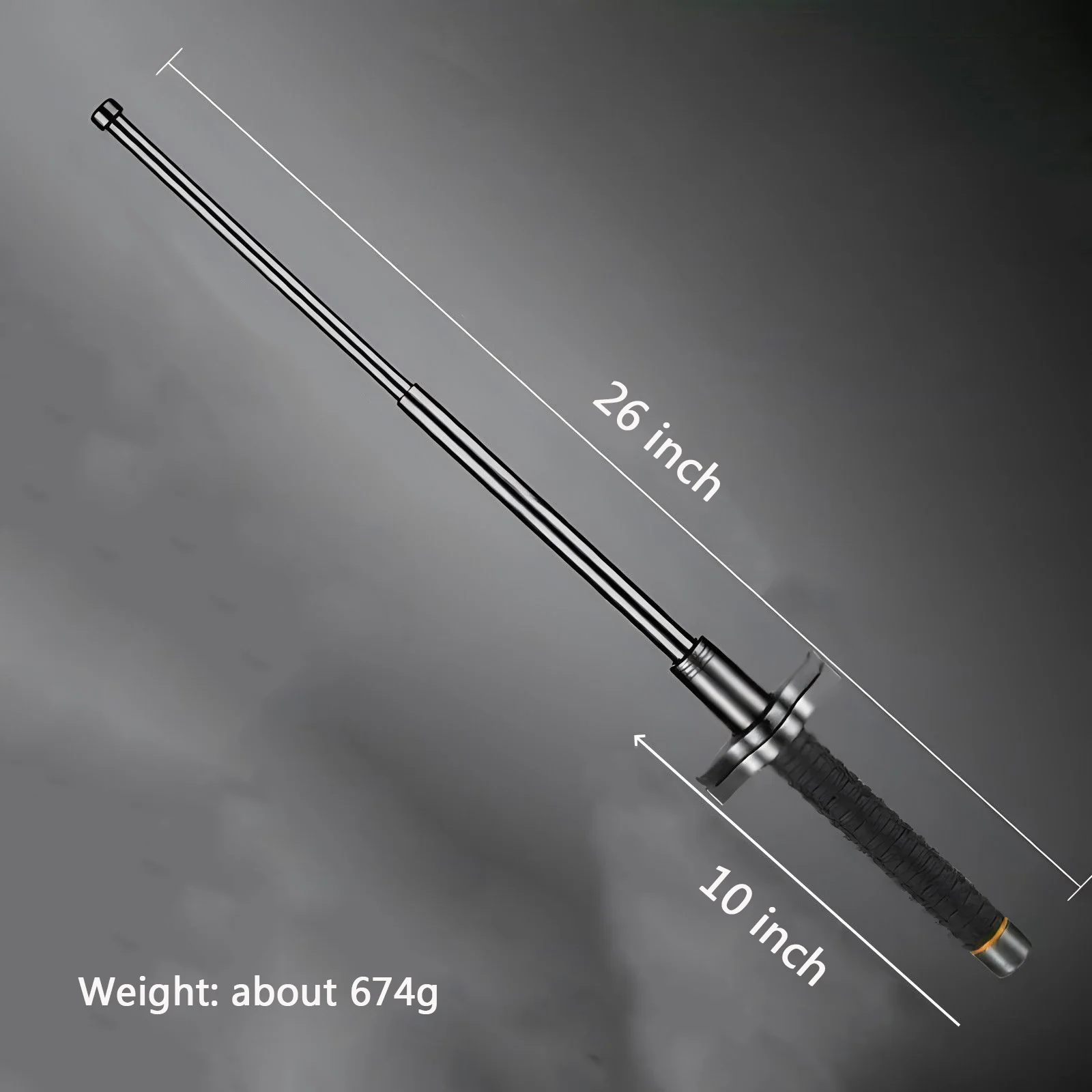 21 26 29 36 inch Steel Baton Tactical Telescopic Stick Window Breaker - Image 16