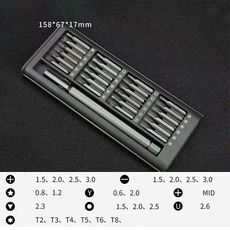 24-in-1 Repair Tool Set Screwdriver Magnetic Case - Image 3