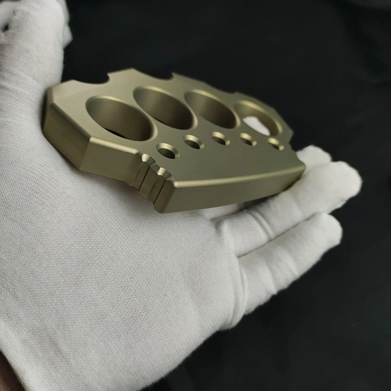 7075 Aviation Aluminum Knuckle Duster Boxing Self-defense Four-finger Button Window Breaker Outdoor Camping EDC Tool - Image 4