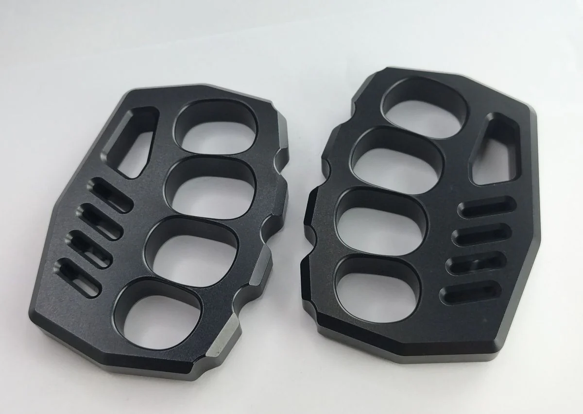 7075 Aviation Aluminum Knuckle Duster Boxing Self-defense Four-finger Button Window Breaker Outdoor Camping EDC Tool - Image 8