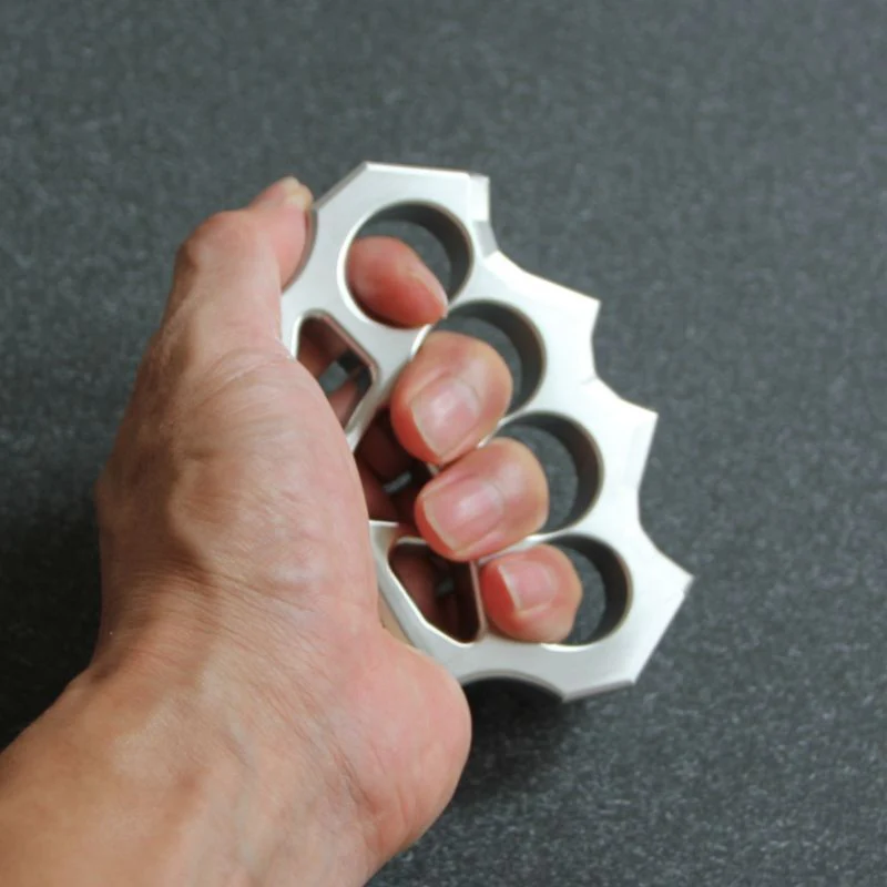 Assault Steel Knuckle Duster Self Defense Window Breaker Guard - Image 3