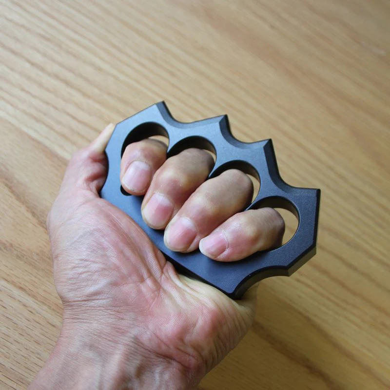 Aviation Aluminum Knuckle Duster Safety Self-Defense Gear - Image 6