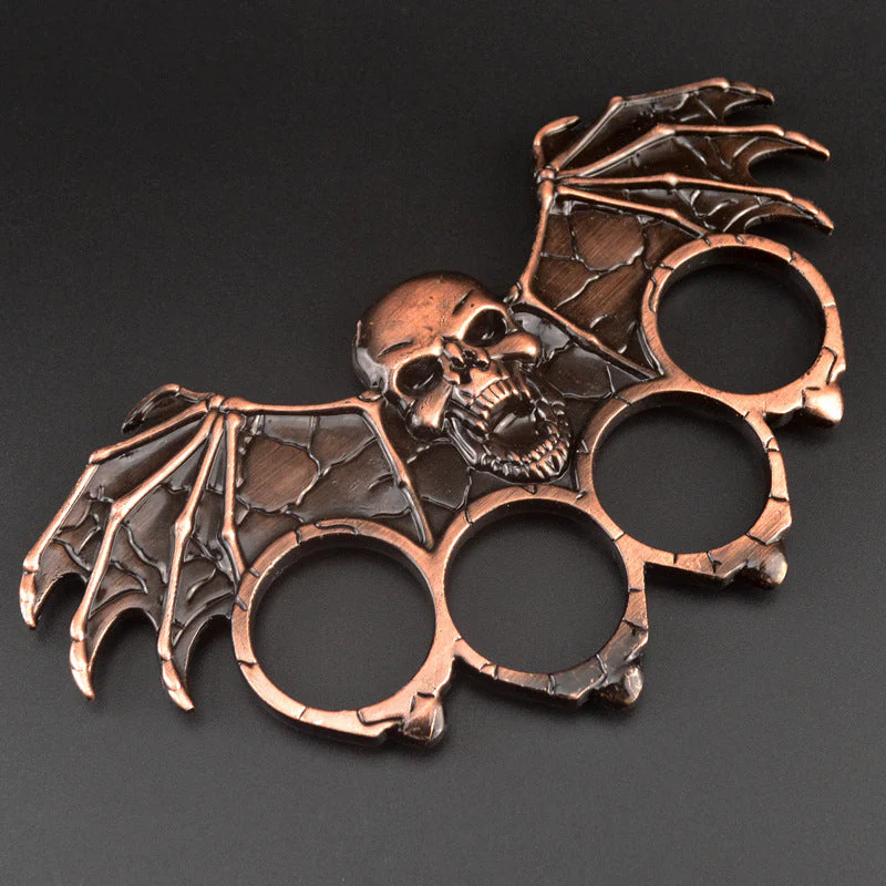 Bat Skeleton-Brass Knuckle Duster Boxing Four-finger Buckle Self-defense Window Breaker Outdoor Combat Protector EDC Tool - Image 10