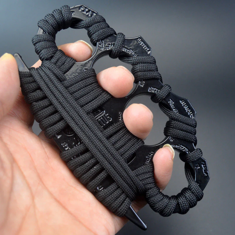 Thickened Brass Knuckle Duster Boxing Defense Window Breaker Four Finger Buckle Combat Fighting EDC Tool - Image 7