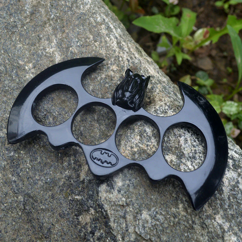 Big Bat Metal Brass Knuckle Duster Boxing Four Finger Buckle Defense Window Breaker Outdoor EDC Tool - Image 6