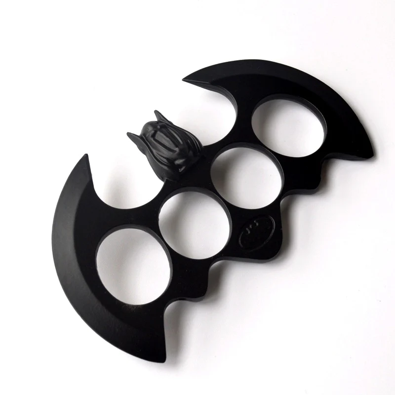 Big Bat Metal Brass Knuckle Duster Boxing Four Finger Buckle Defense Window Breaker Outdoor EDC Tool - Image 8