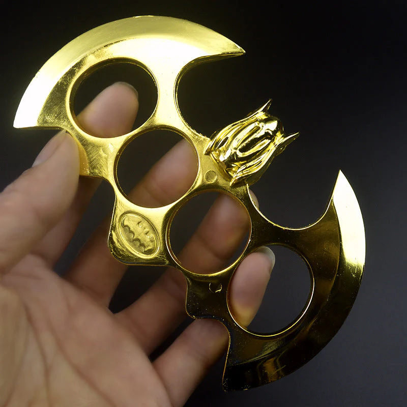 Big Bat Metal Brass Knuckle Duster Boxing Four Finger Buckle Defense Window Breaker Outdoor EDC Tool - Image 9
