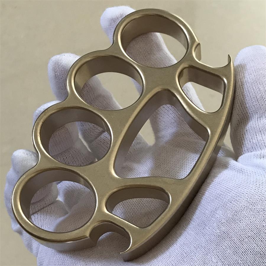 Big Finger Hole Brass Knuckle Duster Stonewashed Bottle Opener EDC Tool
