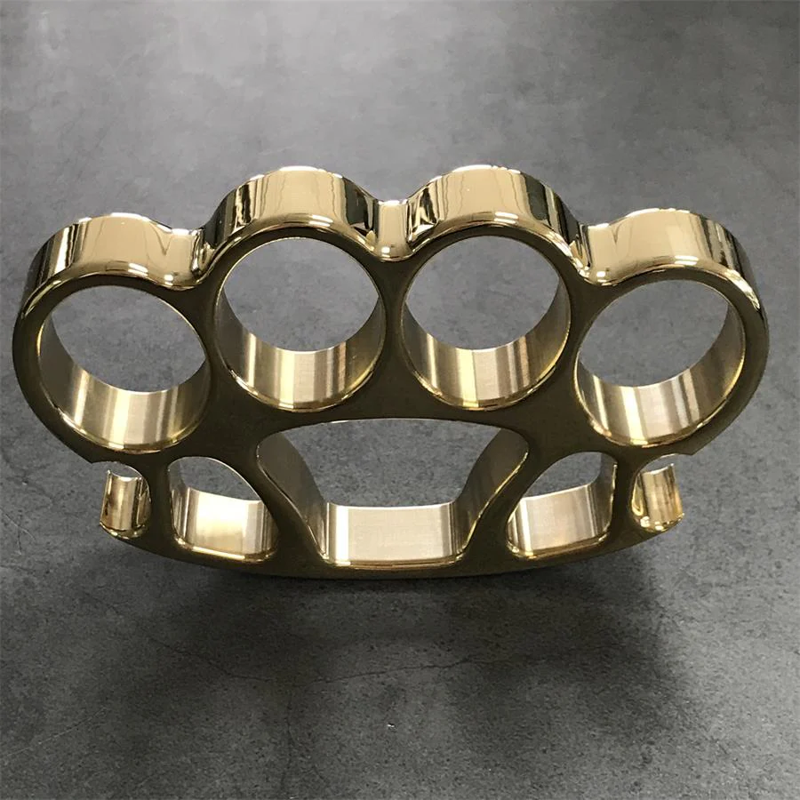 Mate X1 Plus Big Finger Hole Mirror Brass Knuckle Duster Bottle Opening EDC Tool - Image 2