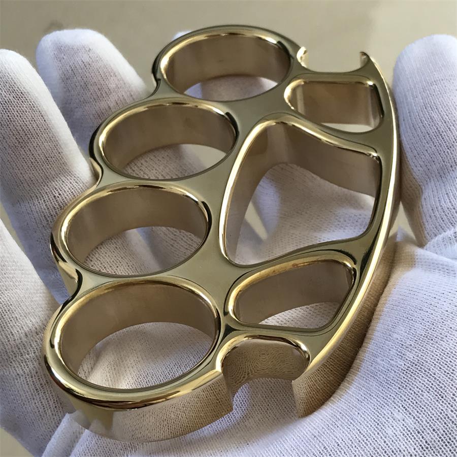 Mate X1 Plus Big Finger Hole Mirror Brass Knuckle Duster Bottle Opening EDC Tool - Image 3