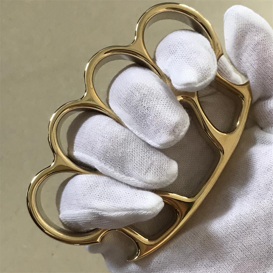 Mate X1 Plus Big Finger Hole Mirror Brass Knuckle Duster Bottle Opening EDC Tool - Image 8