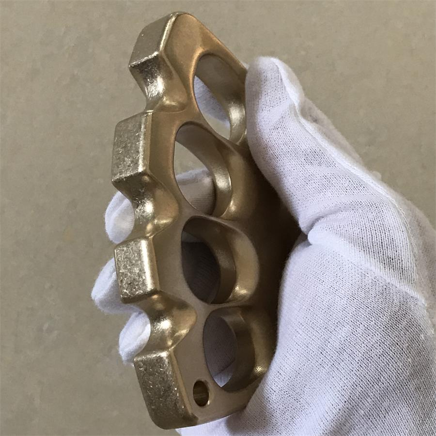 Big Finger Hole Stonewashed Brass Knuckle Dusters - Image 4