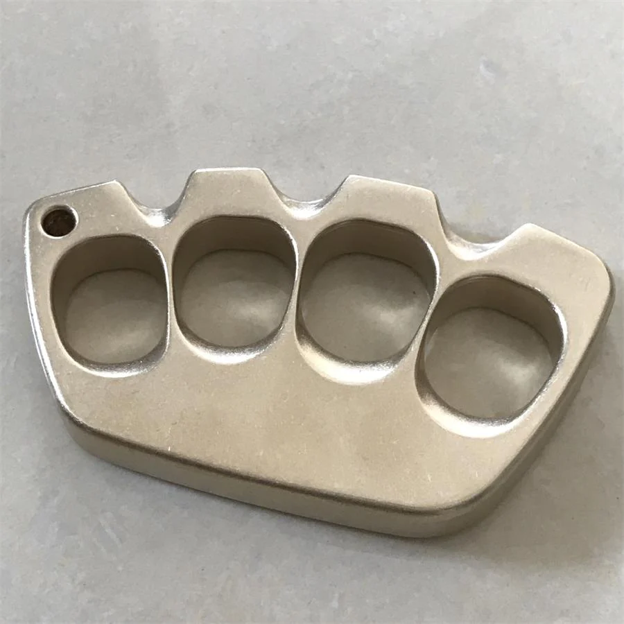 Big Finger Hole Stonewashed Brass Knuckle Dusters - Image 5