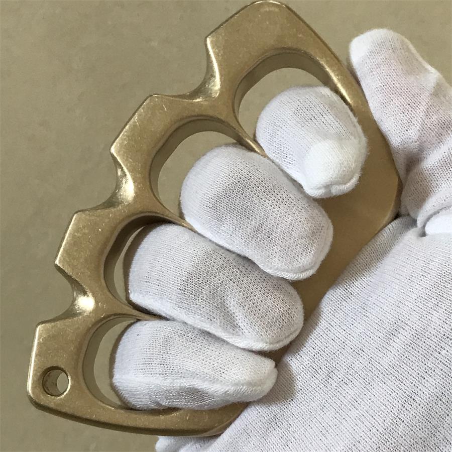 Big Finger Hole Stonewashed Brass Knuckle Dusters - Image 7