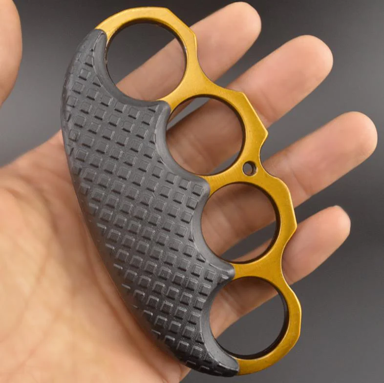Clip Brass Knuckle Duster Boxing Defense Window Breaker Four Finger Buckle Combat Fighting EDC Tool - Image 11