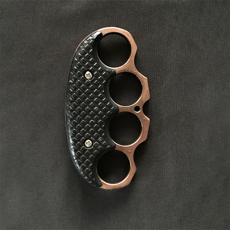 Clip Brass Knuckle Duster Boxing Defense Window Breaker Four Finger Buckle Combat Fighting EDC Tool - Image 6