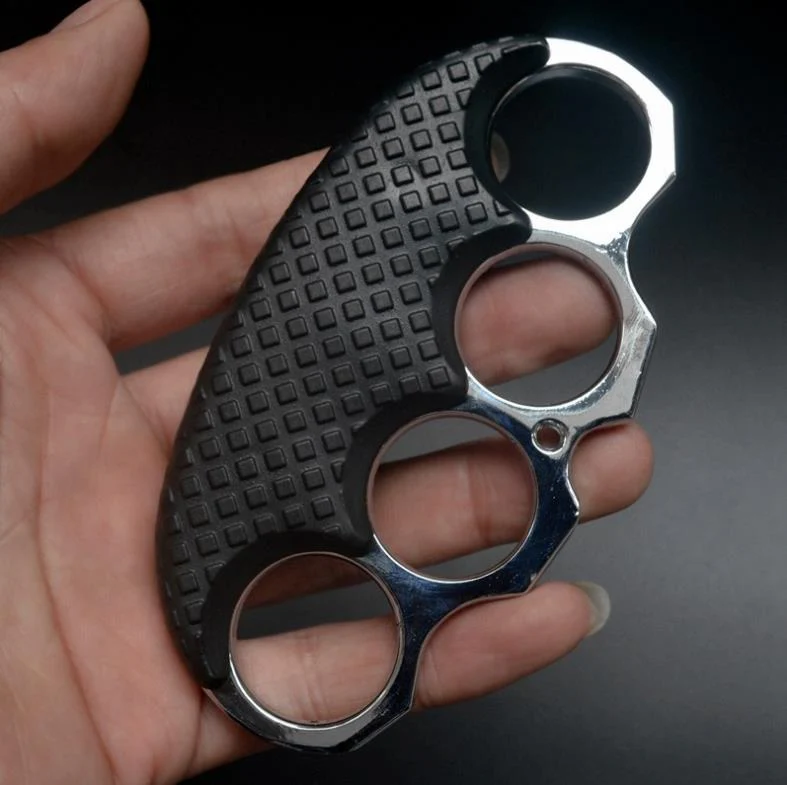Clip Brass Knuckle Duster Boxing Defense Window Breaker Four Finger Buckle Combat Fighting EDC Tool - Image 7