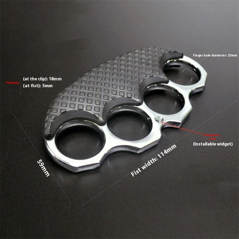 Clip Brass Knuckle Duster Boxing Defense Window Breaker Four Finger Buckle Combat Fighting EDC Tool - Image 8