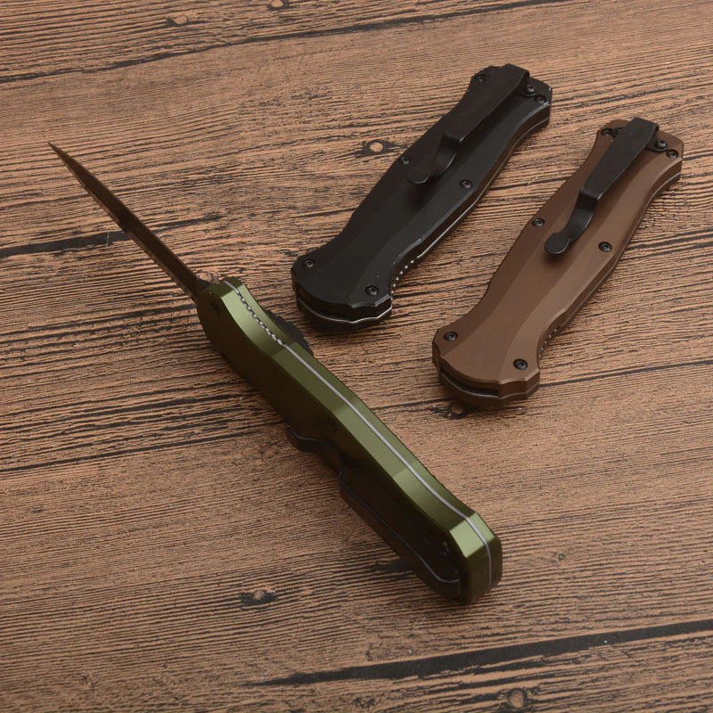 BM Tactical Knife 3300 Aluminum Handle Pocket Knife - Image 10