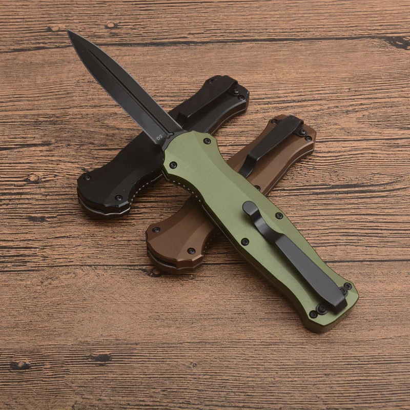 BM Tactical Knife 3300 Aluminum Handle Pocket Knife - Image 5