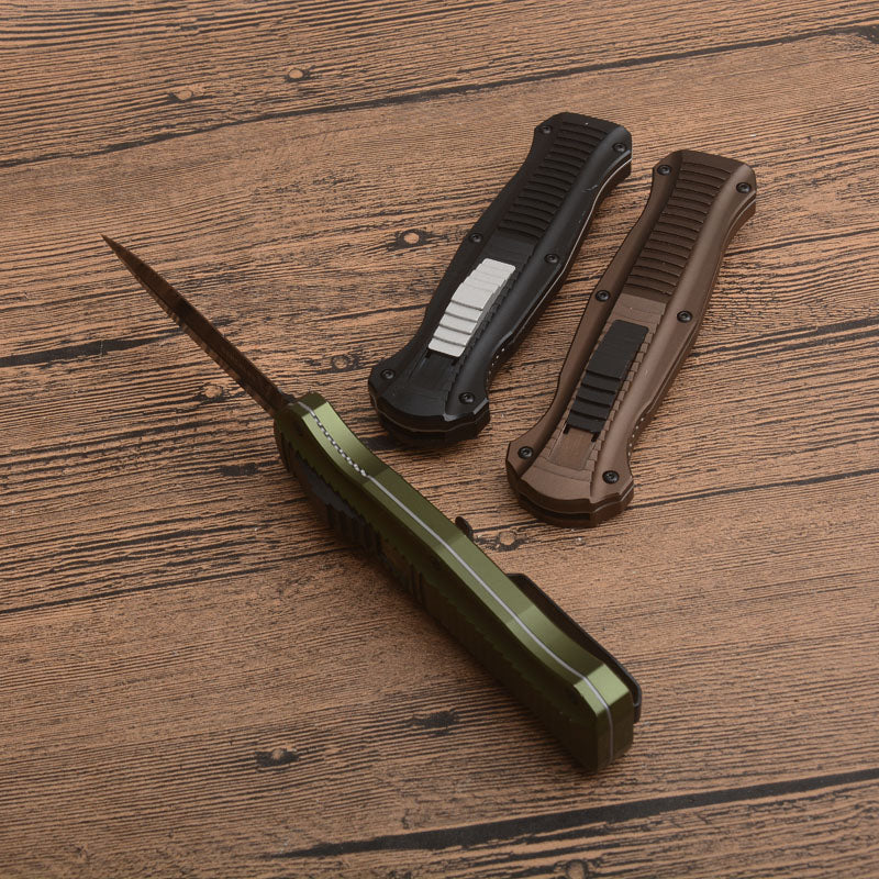 BM Tactical Knife 3300 Aluminum Handle Pocket Knife - Image 6