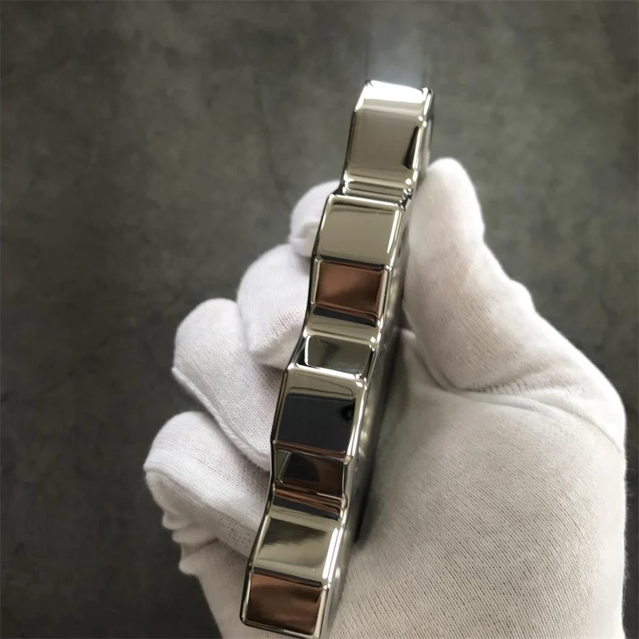 Brushed and Mirror Polished Solid Steel Knuckle Duster - Image 5