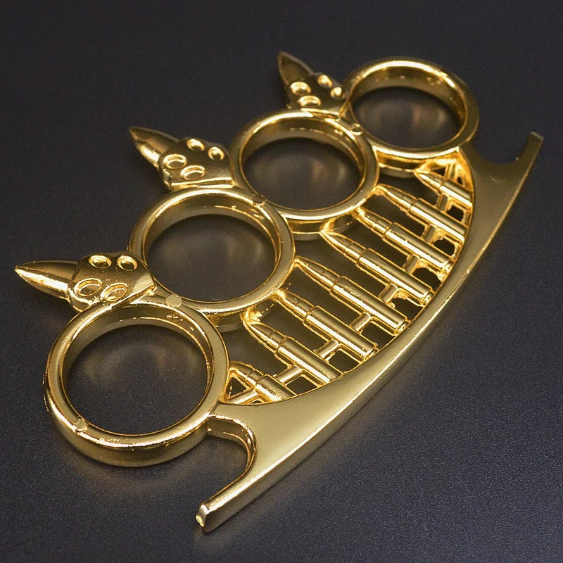 Bullet Style Knuckle Duster Boxing Four Finger Buckle Self Defense Window Breaker Outdoor Portable EDC Tool - Image 7
