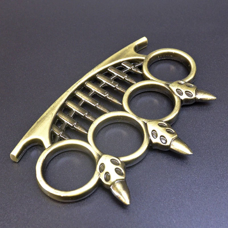 Bullet Style Knuckle Duster Boxing Four Finger Buckle Self Defense Window Breaker Outdoor Portable EDC Tool - Image 8