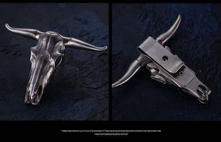 Bullhead Necklace Knife Mini Decorative EDC Pocket Knives - Image 9