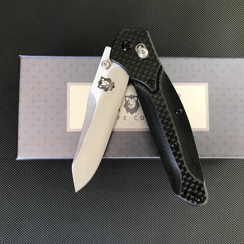 Carbon Fiber Handle 940 Folding Knife Outdoor Camping Tactical Safety Defense Pocket Military Knives - Image 2