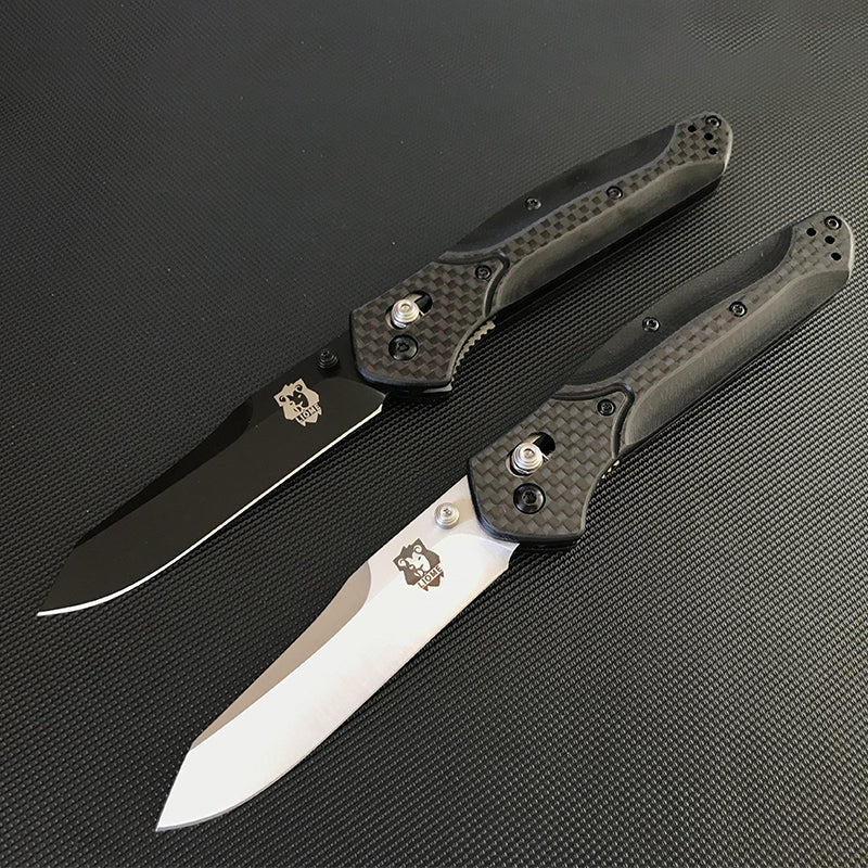 Carbon Fiber Handle 940 Folding Knife Outdoor Camping Tactical Safety Defense Pocket Military Knives - Image 3