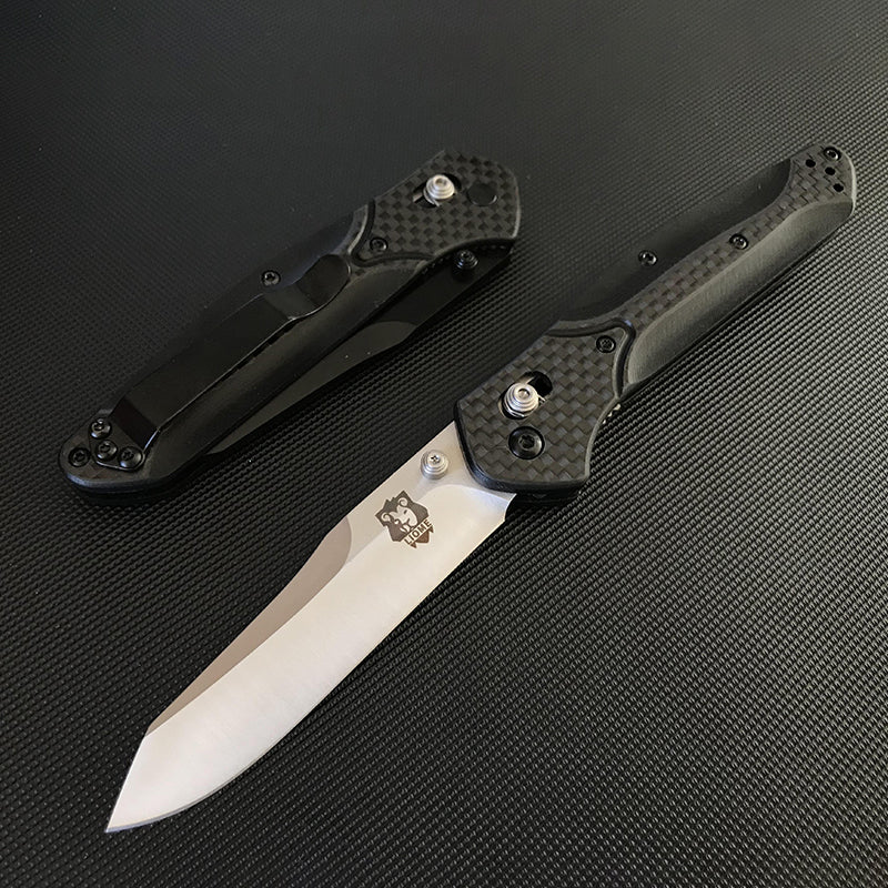 Carbon Fiber Handle 940 Folding Knife Outdoor Camping Tactical Safety Defense Pocket Military Knives - Image 6