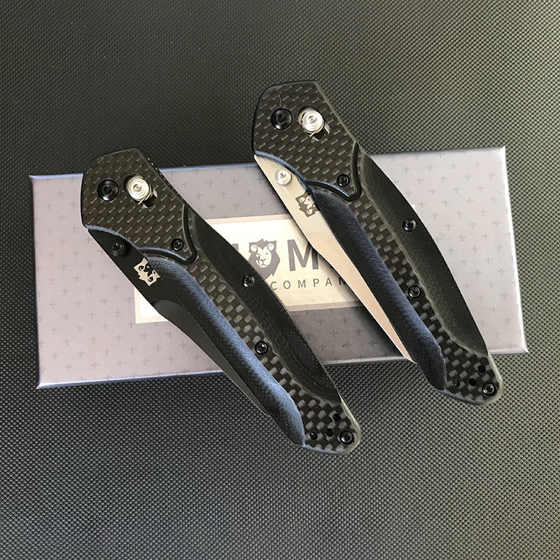 Carbon Fiber Handle 940 Folding Knife Outdoor Camping Tactical Safety Defense Pocket Military Knives - Image 8