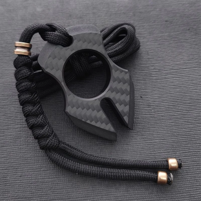 Carbon Fiber Knuckle Duster Broken Window EDC Tool - Image 10