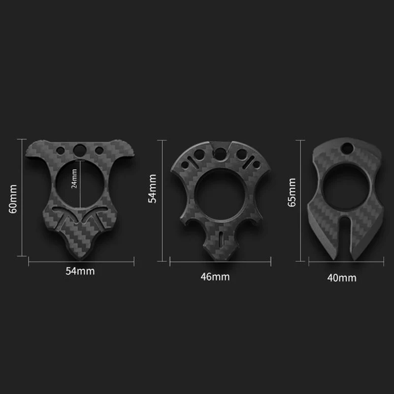 Carbon Fiber Knuckle Duster Broken Window EDC Tool - Image 3