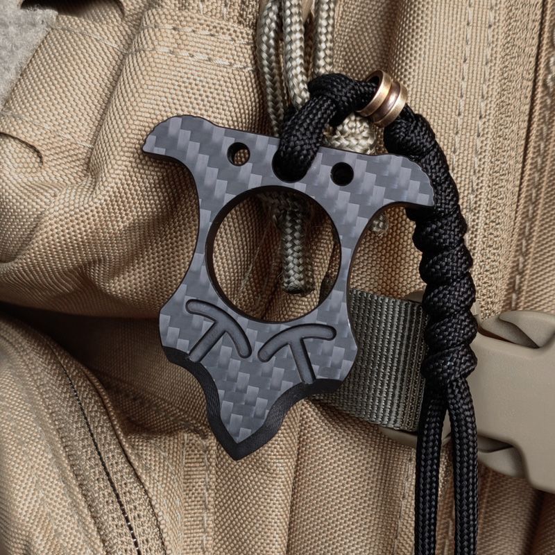 Carbon Fiber Knuckle Duster Broken Window EDC Tool - Image 7