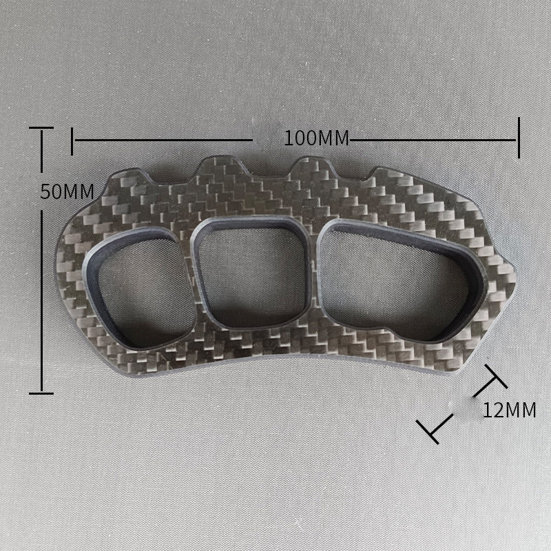Carbon Fiber Knuckle Duster Four Finger Security Boxing Window Breaking EDC Tool - Image 10