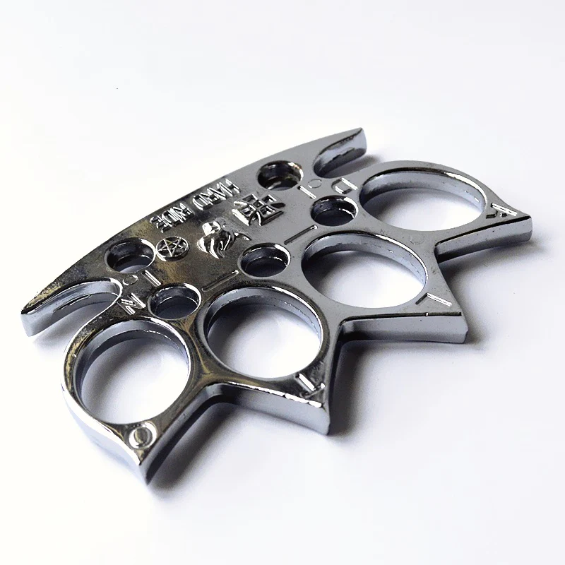 Cattle-Brass Knuckle Duster Boxing Four Finger Buckle Defense Window Breaker Outdoor EDC Tool - Image 10
