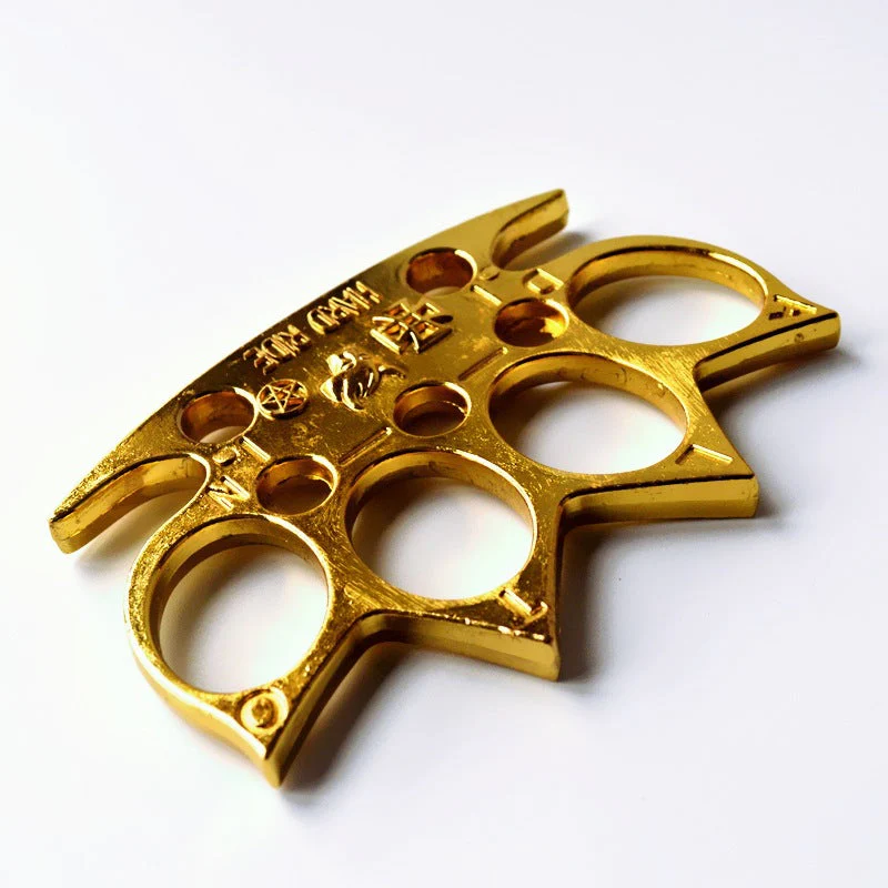 Cattle-Brass Knuckle Duster Boxing Four Finger Buckle Defense Window Breaker Outdoor EDC Tool - Image 8