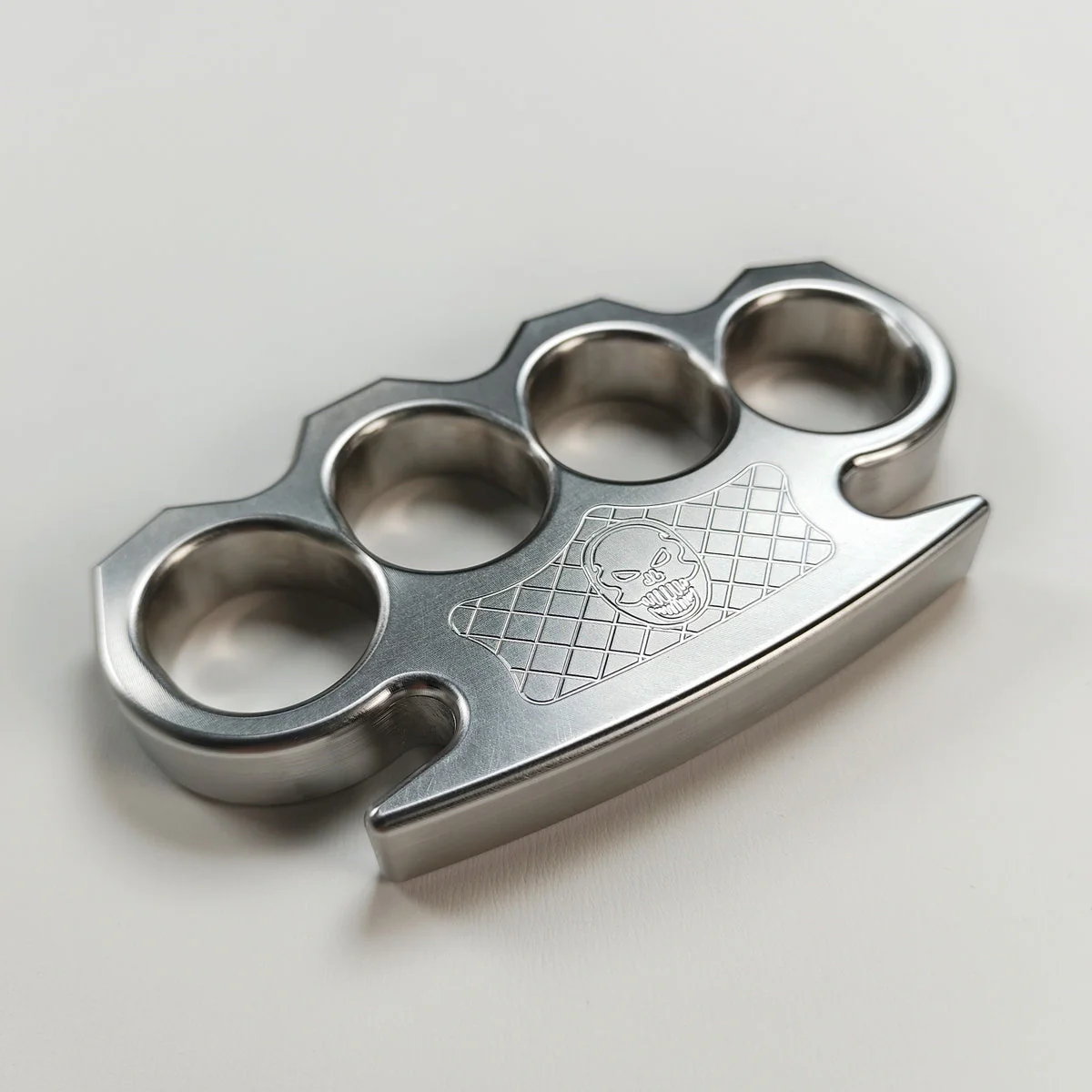 Classic Solid Stainless Steel Knuckle Duster Boxing Four Finger Buckle Defense Window Breaker Outdoor EDC Tool - Image 3