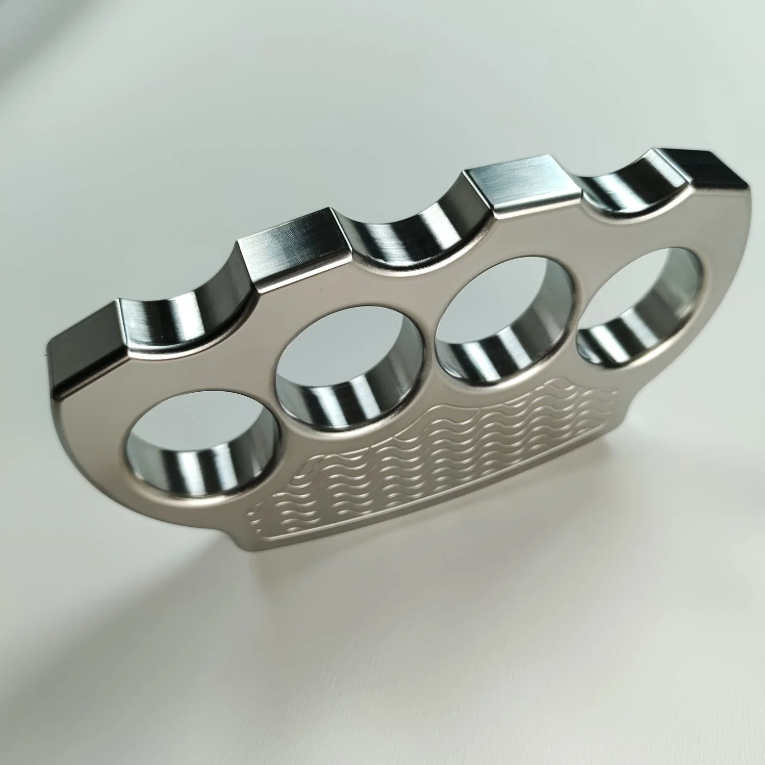 Classic Solid Stainless Steel Knuckle Duster Boxing Four Finger Buckle Defense Window Breaker Outdoor EDC Tool - Image 8