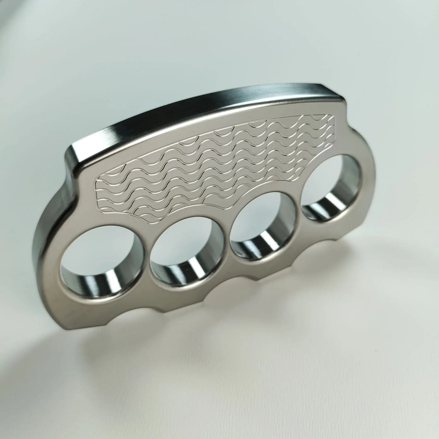 Classic Solid Stainless Steel Knuckle Duster Boxing Four Finger Buckle Defense Window Breaker Outdoor EDC Tool - Image 9