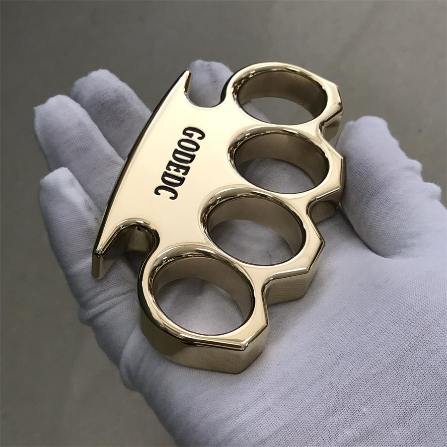 The KING OF GODEDC Classic Thickened Mirror Brass Knuckle Duster - Image 11