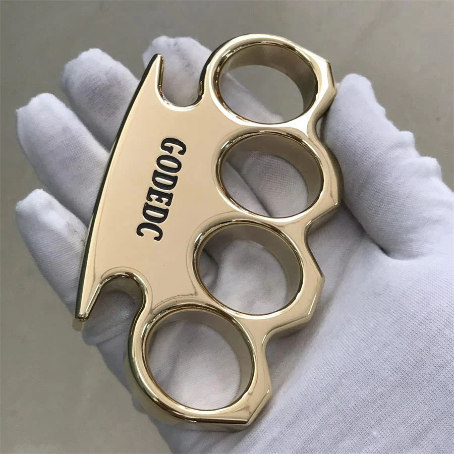 The KING OF GODEDC Classic Thickened Mirror Brass Knuckle Duster - Image 12