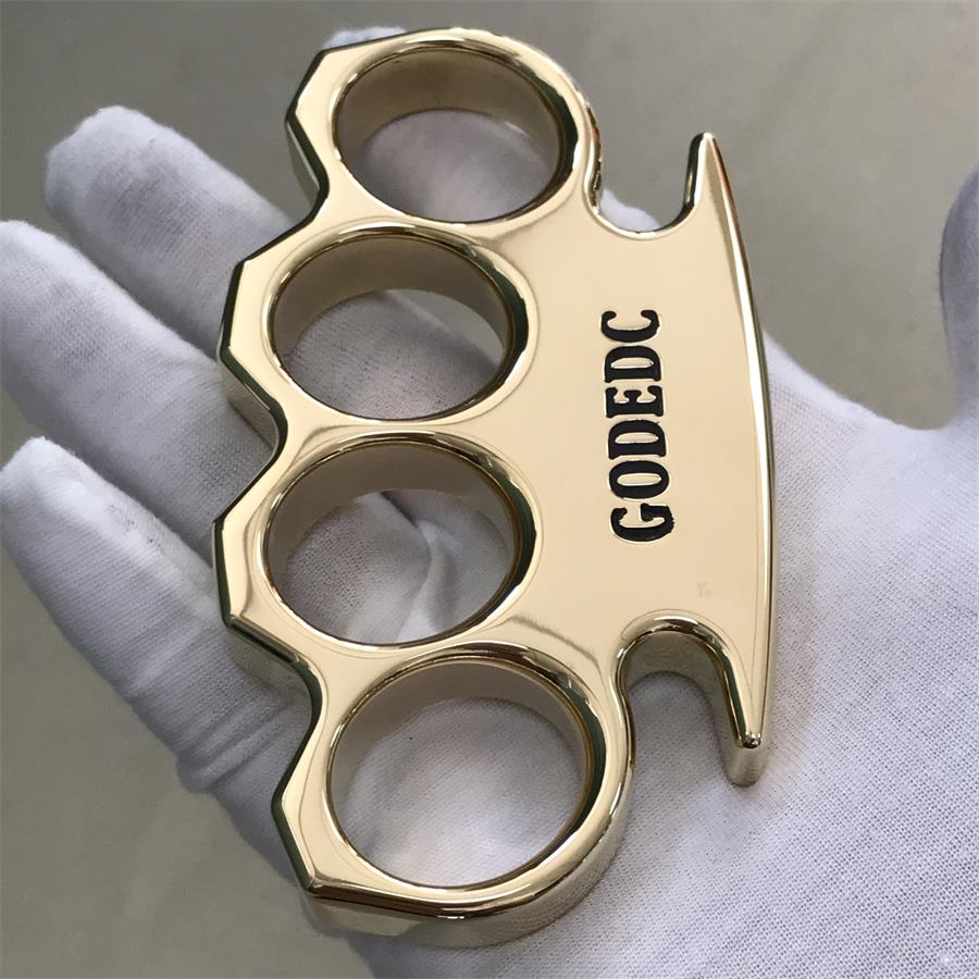 The KING OF GODEDC Classic Thickened Mirror Brass Knuckle Duster - Image 14