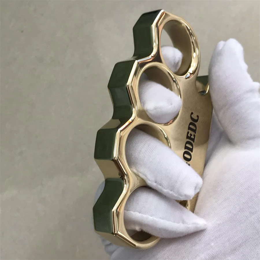The KING OF GODEDC Classic Thickened Mirror Brass Knuckle Duster - Image 6