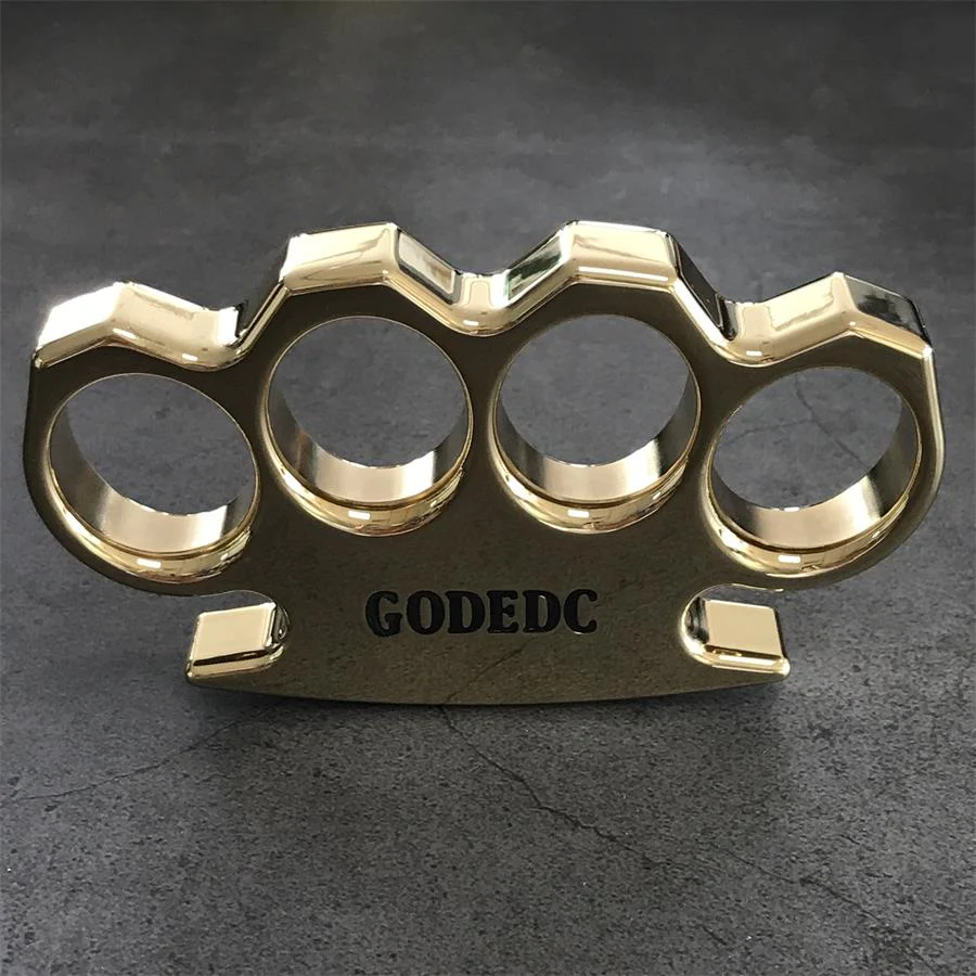 The KING OF GODEDC Classic Thickened Mirror Brass Knuckle Duster - Image 8