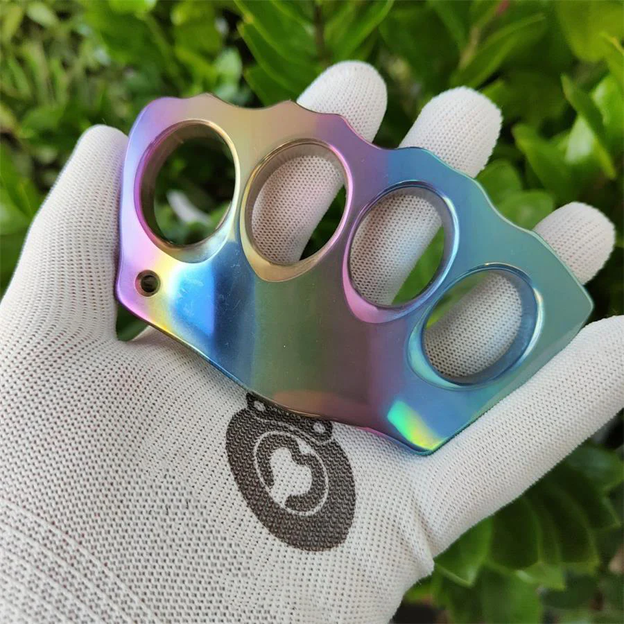 Colorful Titanium Knuckle Duster Portable Self-defense Tool - Image 10