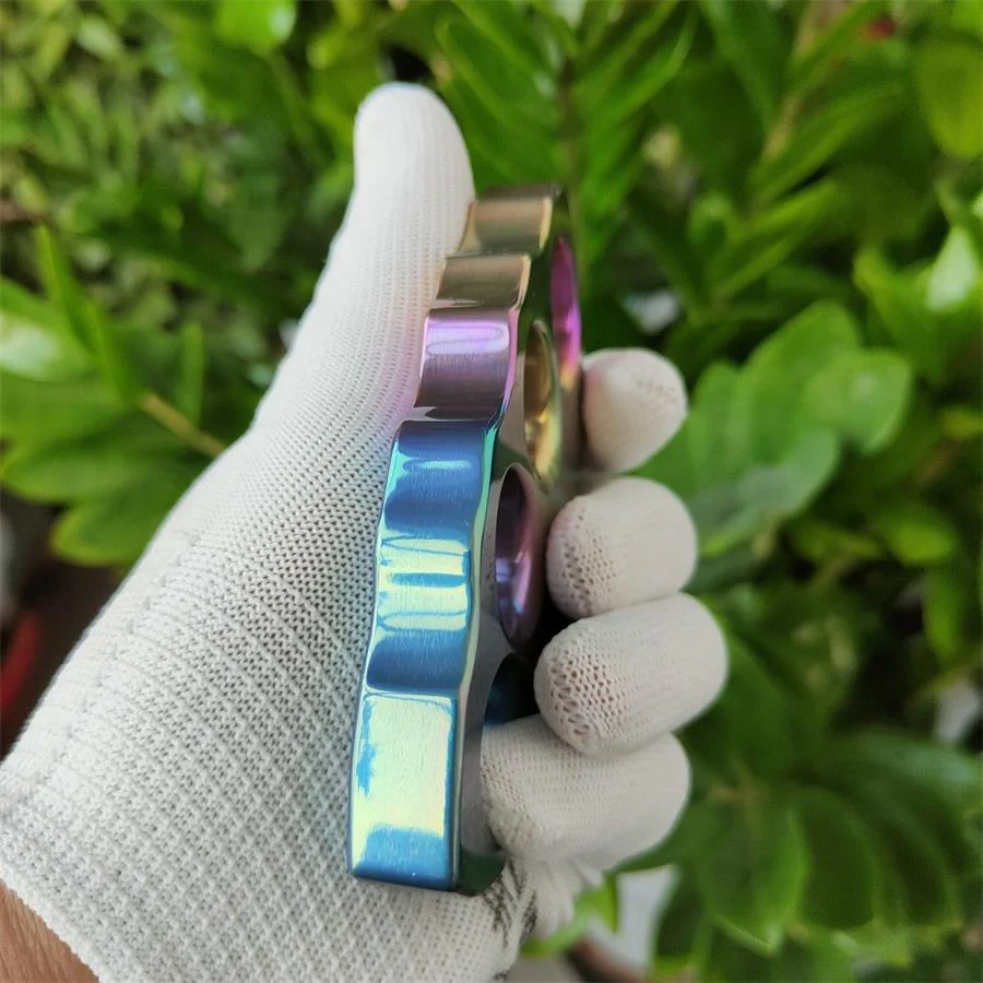 Colorful Titanium Knuckle Duster Portable Self-defense Tool - Image 6