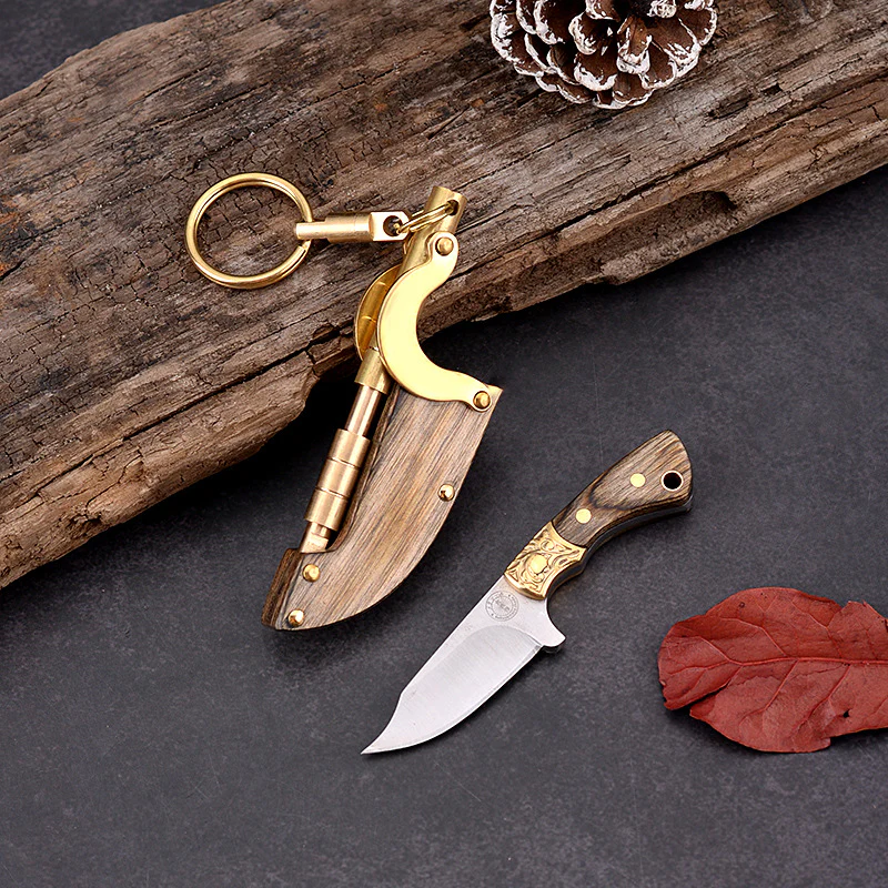 Creative Mini Fixed Blade Knife Keychain Portable Pocket Knives - Image 10